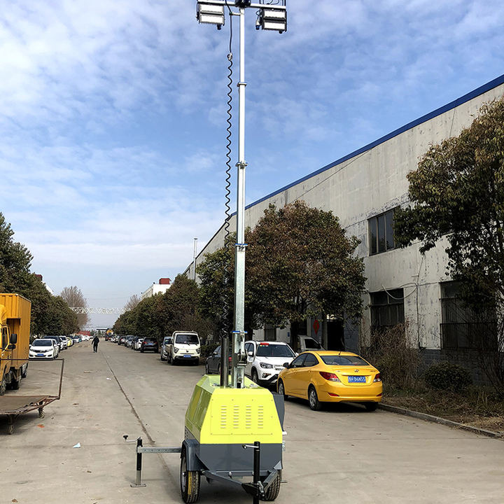 XCMG Official 7m Super Bright LED Telescopic Diesel Generator Construction Mining Lighting Tower - Lighting tower: picture 3