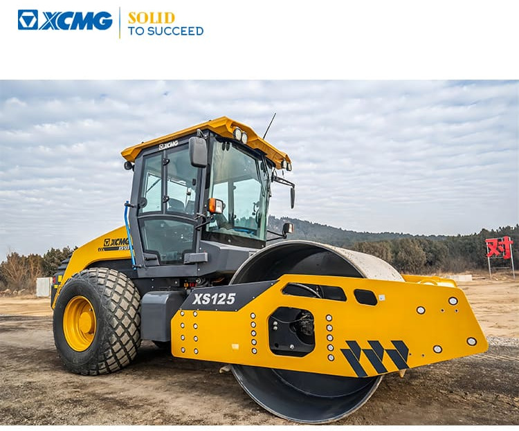 XCMG Official XS125PD Used Vibrating Machine 12ton New Diesel Engine Road Roller Price - Compactor: picture 1