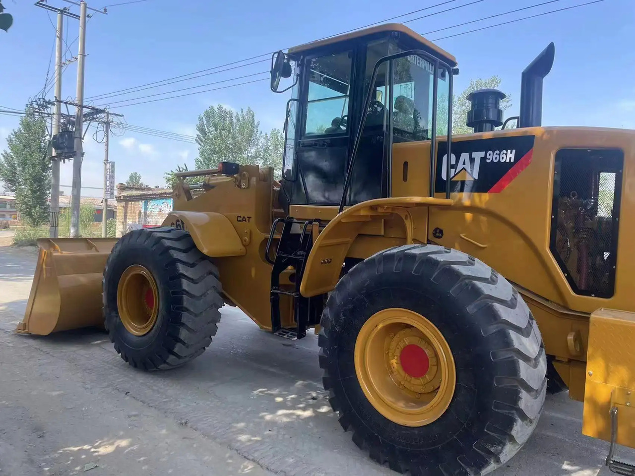 Caterpillar 966h wheel loader used CAT 966H earth-moving machinery loader 950H - Wheel loader: picture 5