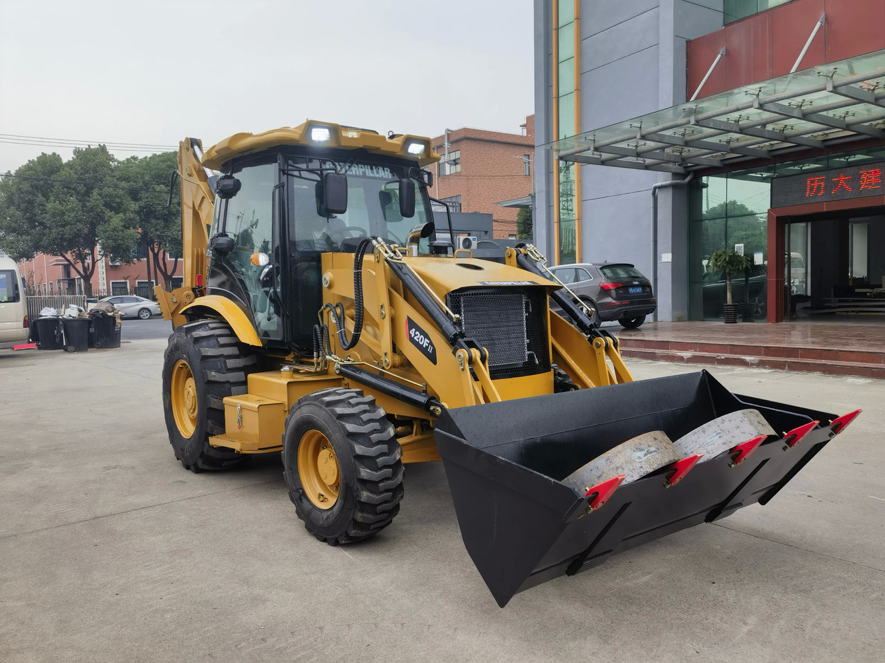 Caterpillar used backhoe loader 420F 420F2 secondhand front and end 4x4 cat backhoe loader for sale - Backhoe loader: picture 3