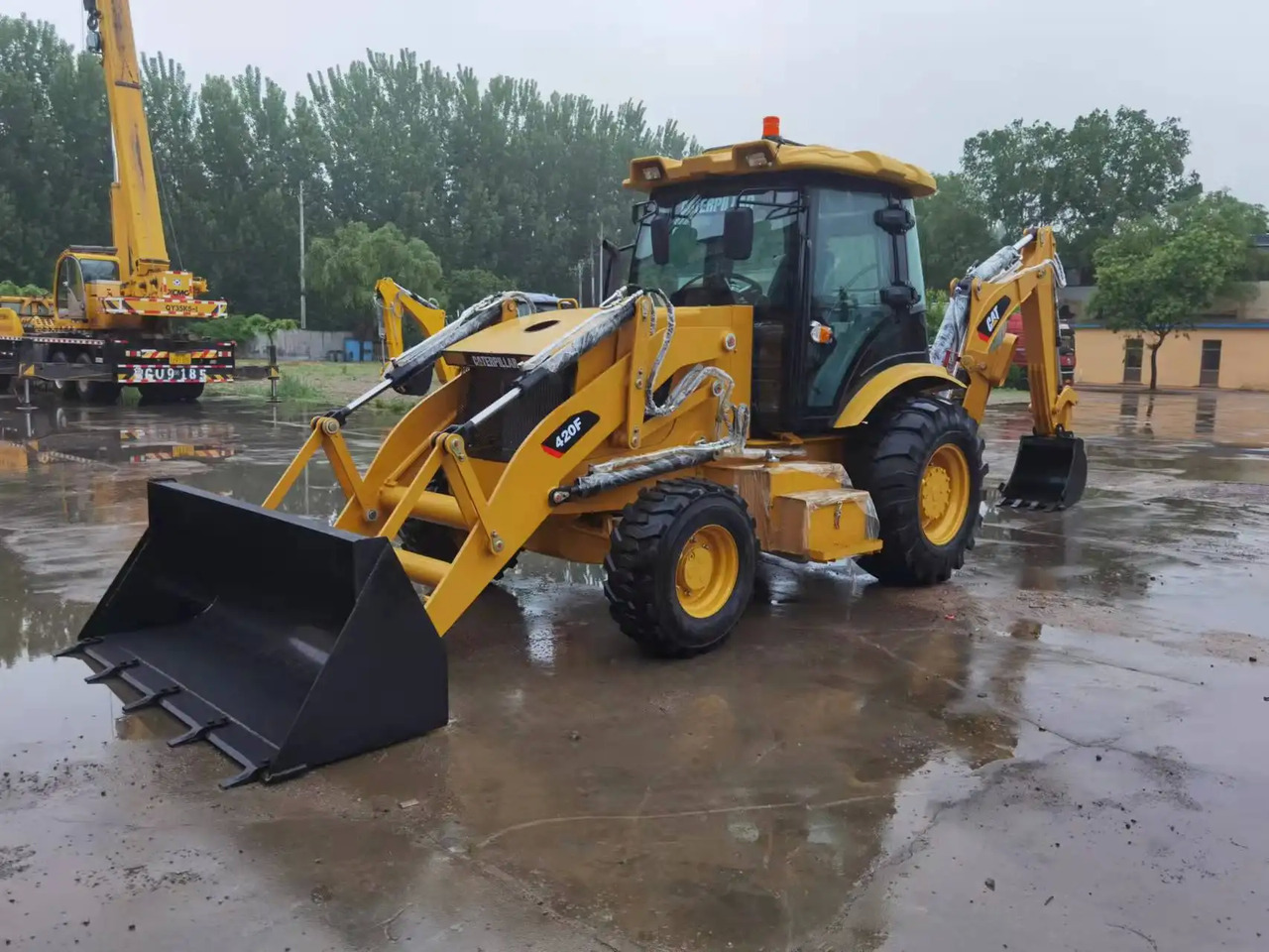 Caterpillar used backhoe loader 420F cheap price  front end 4x4 heavy equipment for sale - Backhoe loader: picture 3