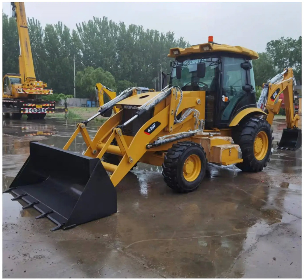Caterpillar used backhoe loader 420F cheap price  front end 4x4 heavy equipment for sale - Backhoe loader: picture 1