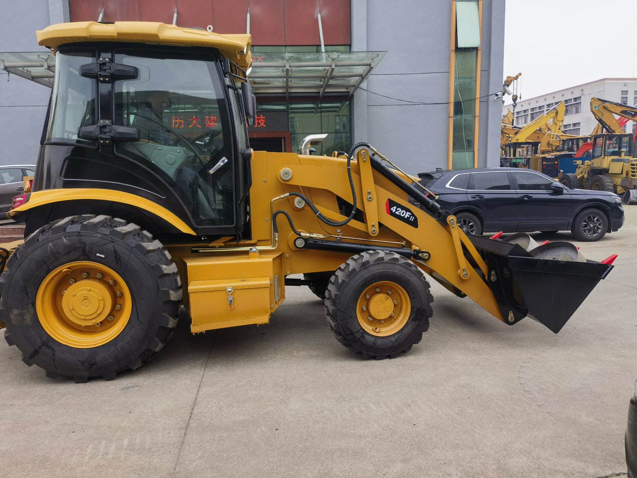 Used caterpillar 420F backhoe loader second hand backhoe loader cat backhoe loader used - Backhoe loader: picture 2