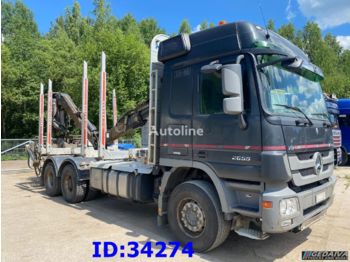 MERCEDES-BENZ Actros 2655 - 6x4 - Full Steel - Loglift Crane - Forestry trailer