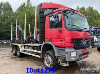 MERCEDES-BENZ Actros 3346 - 6x6 - Full Steel - Big Axles - Forestry trailer