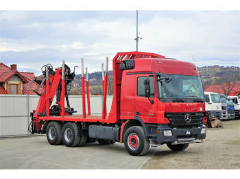 Mercedes-Benz ACTROS 2648 Holztransporter+ Kran * 6x4!!!  - Forestry trailer