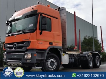 Mercedes-Benz ACTROS 3346 6x4 full steel eps - Forestry trailer
