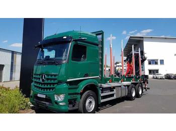 Mercedes-Benz Arocs 2651 L 6x4 Lumber truck with crane  - Forestry trailer