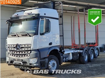 Mercedes-Benz Arocs 3558 L 8X4 Retarder Big-Axle Lift+Lenkachse Hydraulik - Forestry trailer