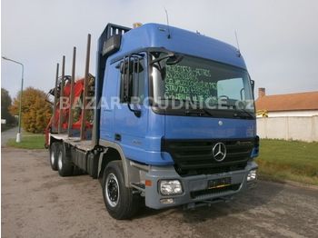 Forestry trailer for transportation of timber Mercedes-Benz Actros 2644L (ID 9621): picture 1