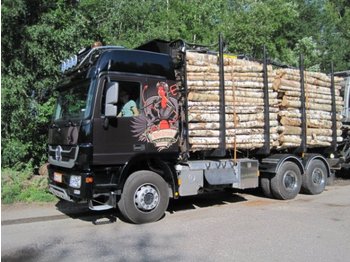 Forestry trailer for transportation of timber Mercedes Benz Actros 3355 6x4: picture 1