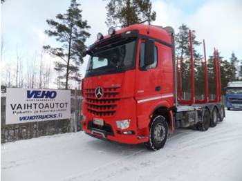 Forestry trailer for transportation of timber Mercedes-Benz Arocs 3263L 8x4/4-4500 Streamspace: picture 1