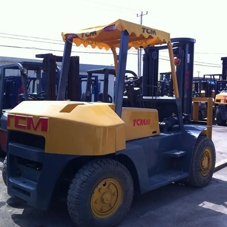 Best price original used japan 8 ton 10 ton wheel forklift TCM FD80 heavy Diesel forklift for sale - Forklift: picture 4