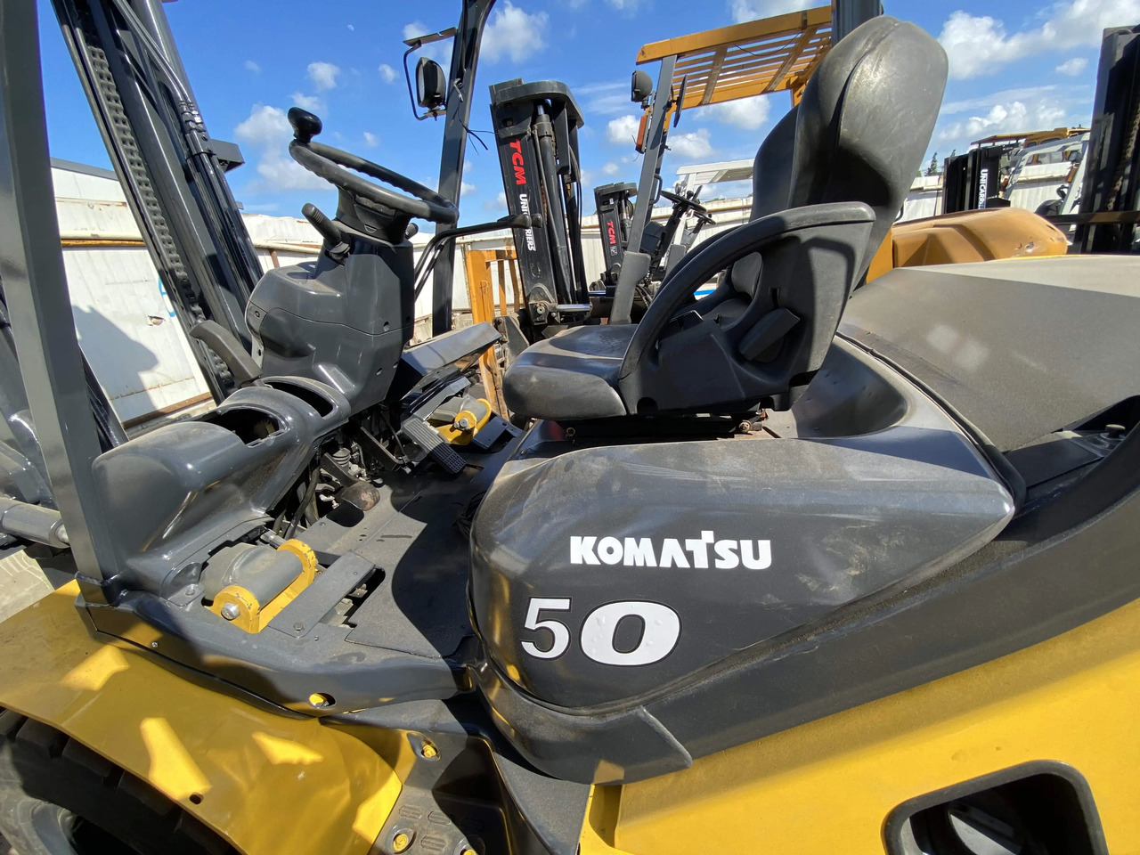 Cheap price used komatsu diesel forklift fd50 diesel forklift 5 ton for sale - Forklift: picture 5