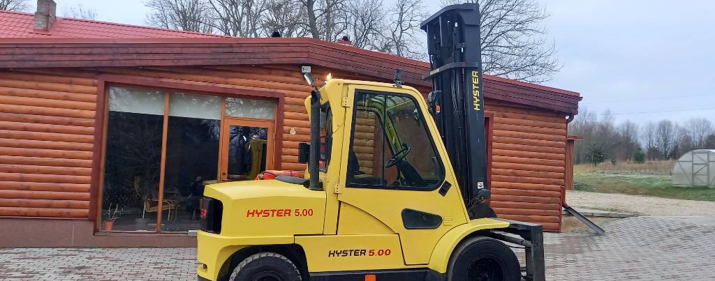 Hyster H 5.00 XM  - Diesel forklift: picture 4