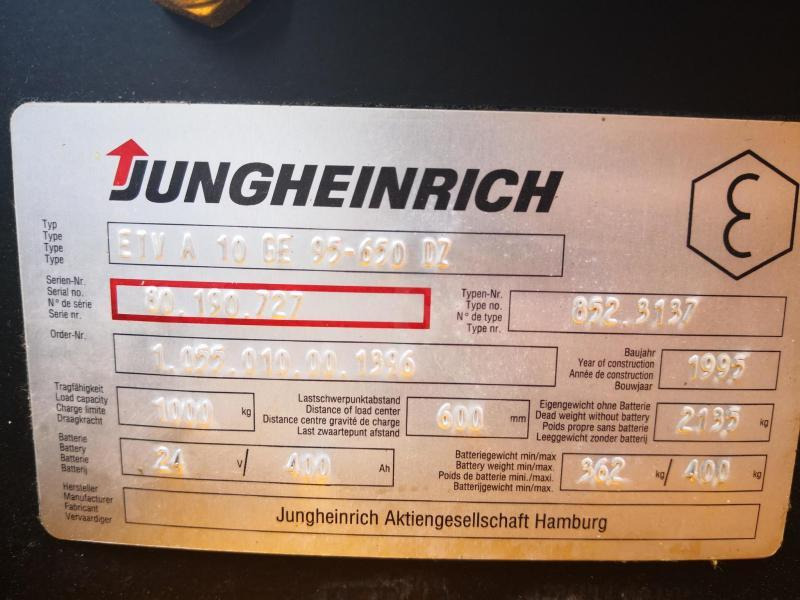 Reach truck Jungheinrich ETVA10: picture 12