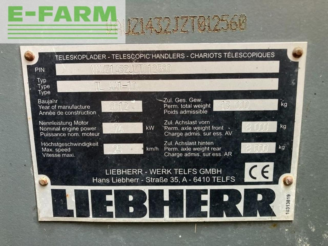 Telescopic handler Liebherr tl 441-10: picture 10