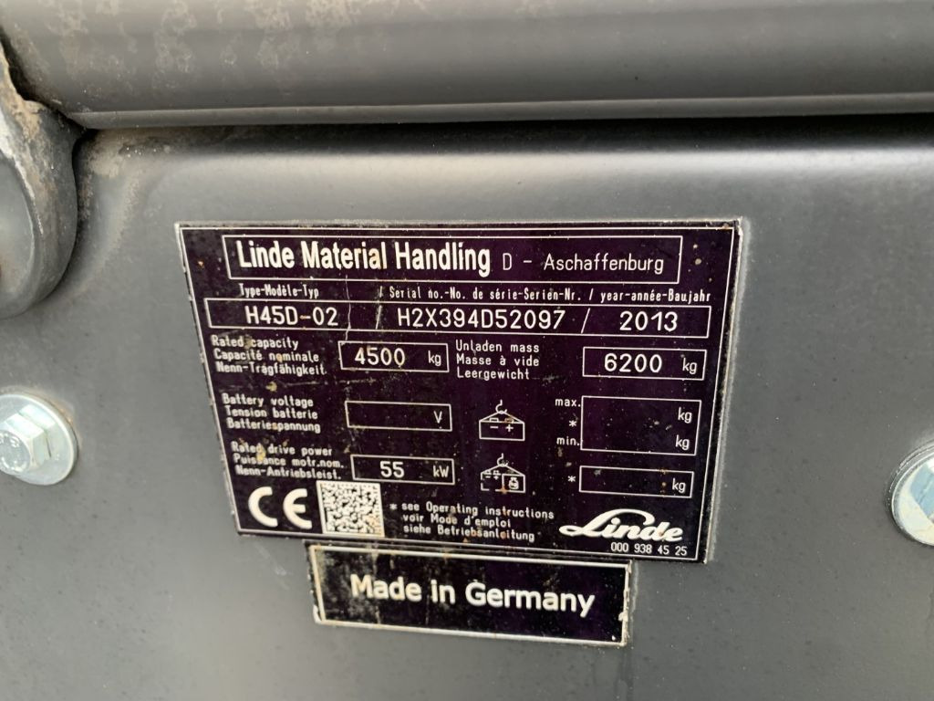Leasing of  Linde H45D-02 Linde H45D-02: picture 4
