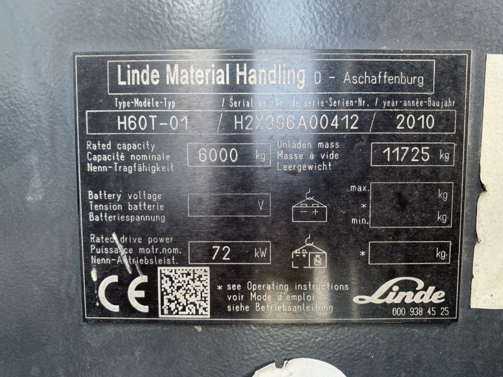 Leasing of  Linde H60T-01 Linde H60T-01: picture 4