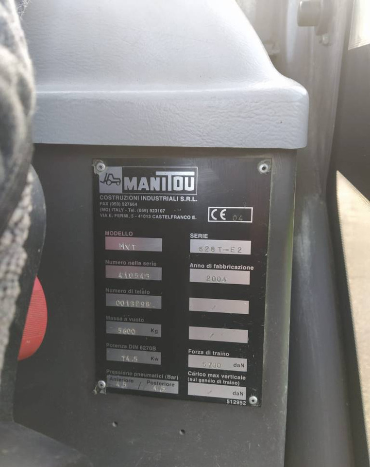 Manitou MVT 628  - Telescopic handler: picture 4
