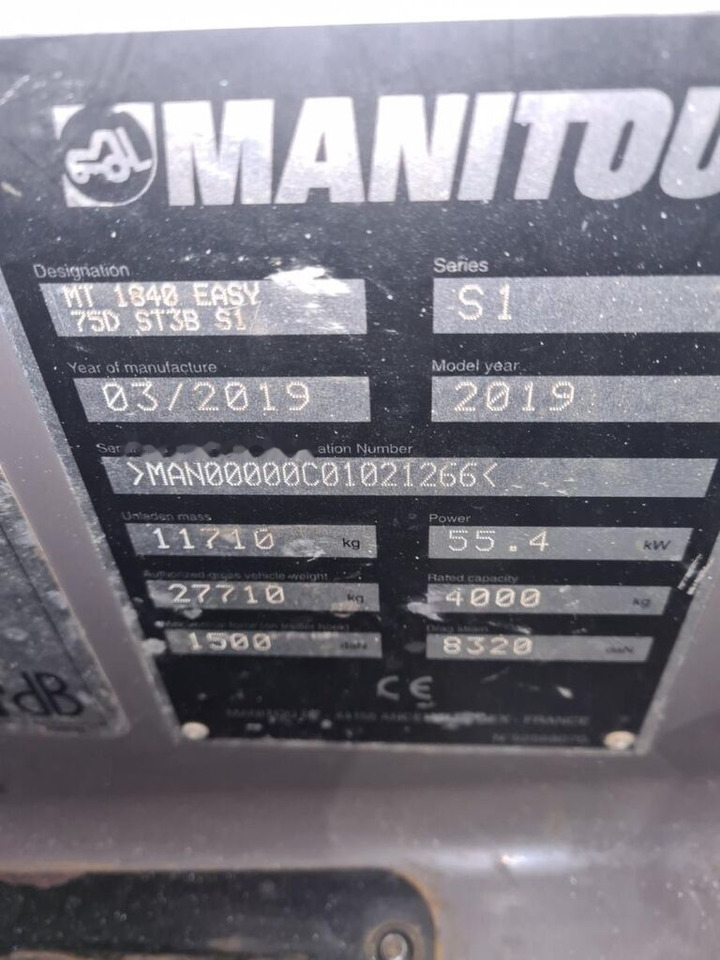 Manitou Manitou MT1840 - Telescopic handler: picture 4