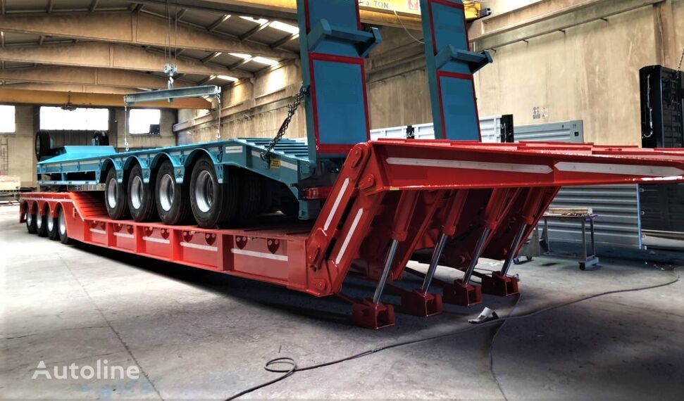 AME 100 Ton, Front Loading 4 Axle Lowbed Semi Trailer - Low loader semi-trailer: picture 4