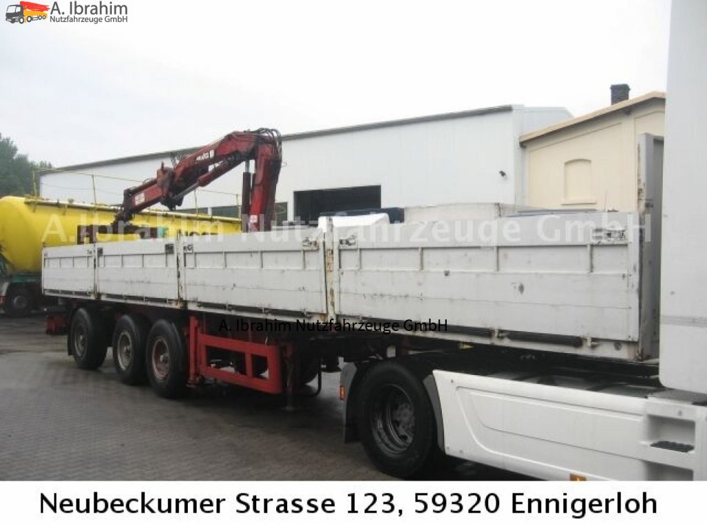 Ackermann PS24/12.5E  PS 24 12,5 E mit MKG 150 - Dropside/ Flatbed semi-trailer: picture 1