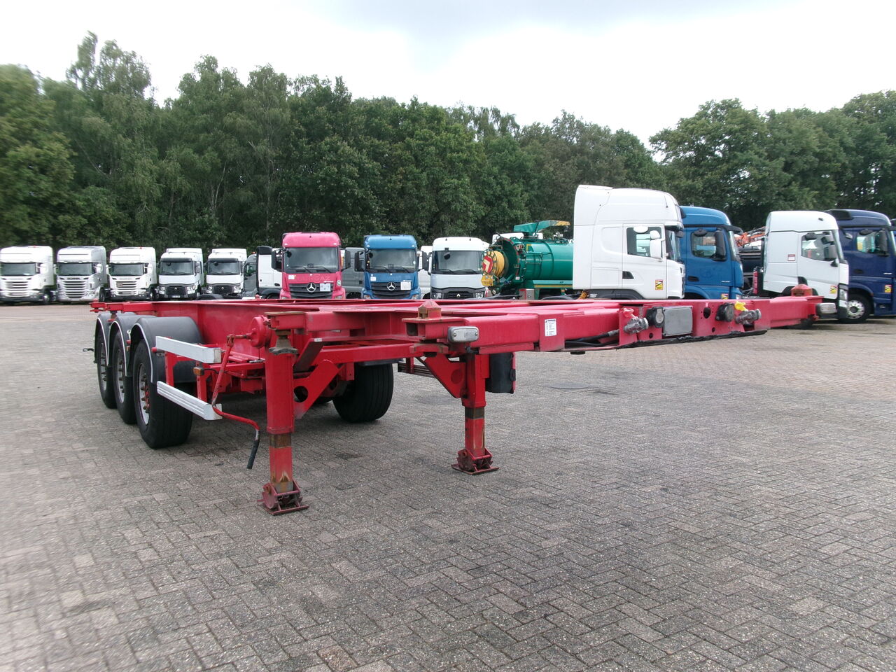Asca 3-axle container trailer 20-30 ft - Container transporter/ Swap body semi-trailer: picture 2