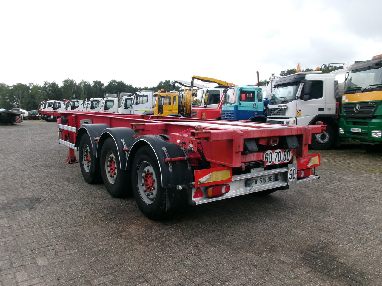 Asca 3-axle container trailer 20-30 ft - Container transporter/ Swap body semi-trailer: picture 3