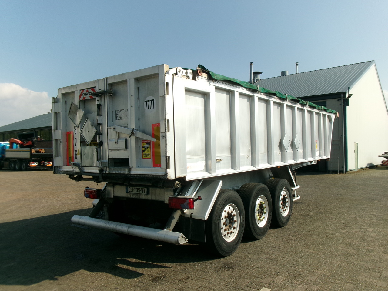 Benalu Tipper trailer alu 25 m3 + tarpaulin - Tipper semi-trailer: picture 4