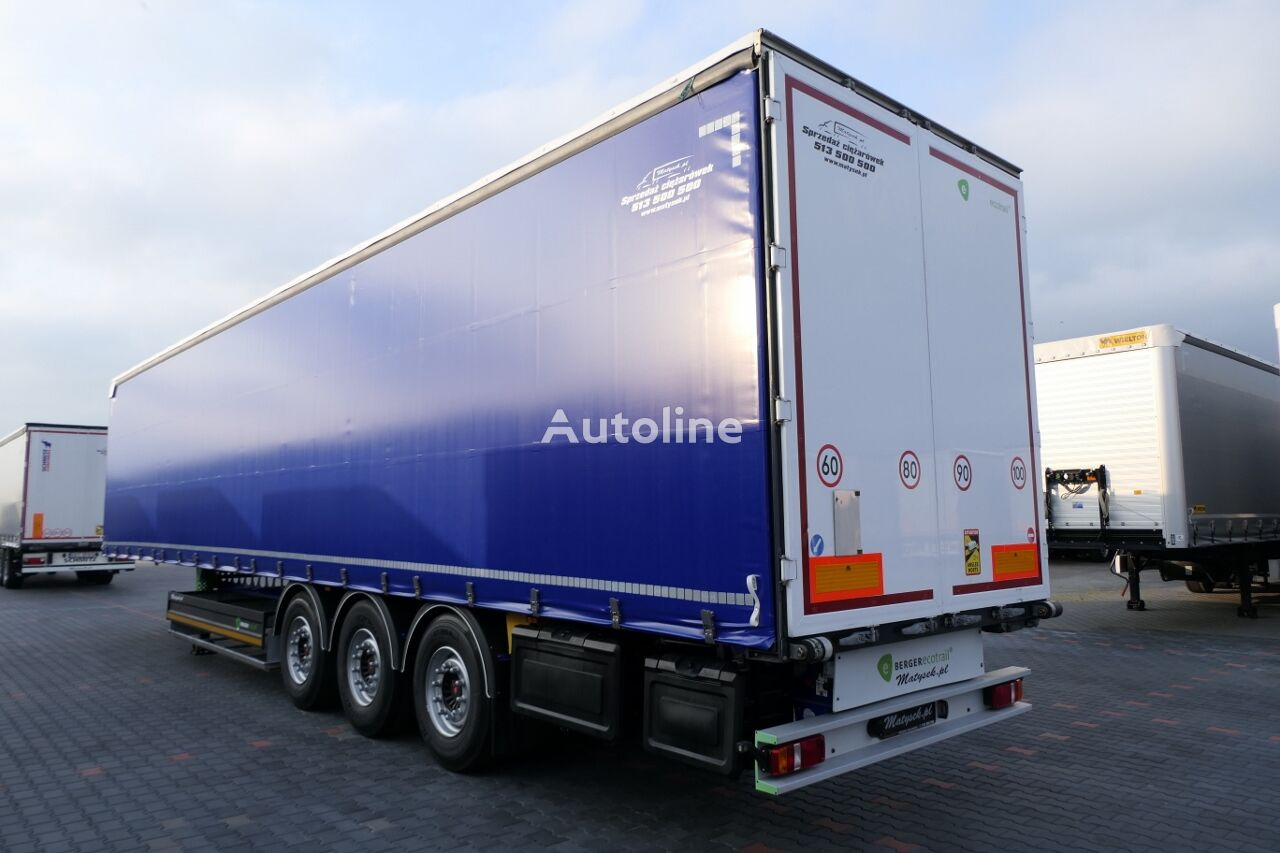 Berger ECOTRAIL / CURTAINSIDER / STANDARD / 5 000 KG !! / LIFTED AXLE / - Curtainsider semi-trailer: picture 3