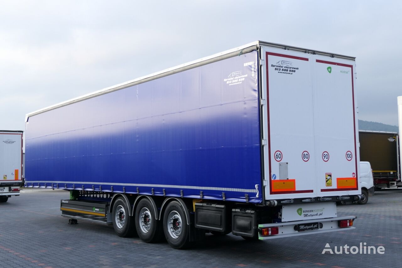 Berger ECOTRAIL / CURTAINSIDER / STANDARD / 5 000 KG !! / LIFTED AXLE / - Curtainsider semi-trailer: picture 4
