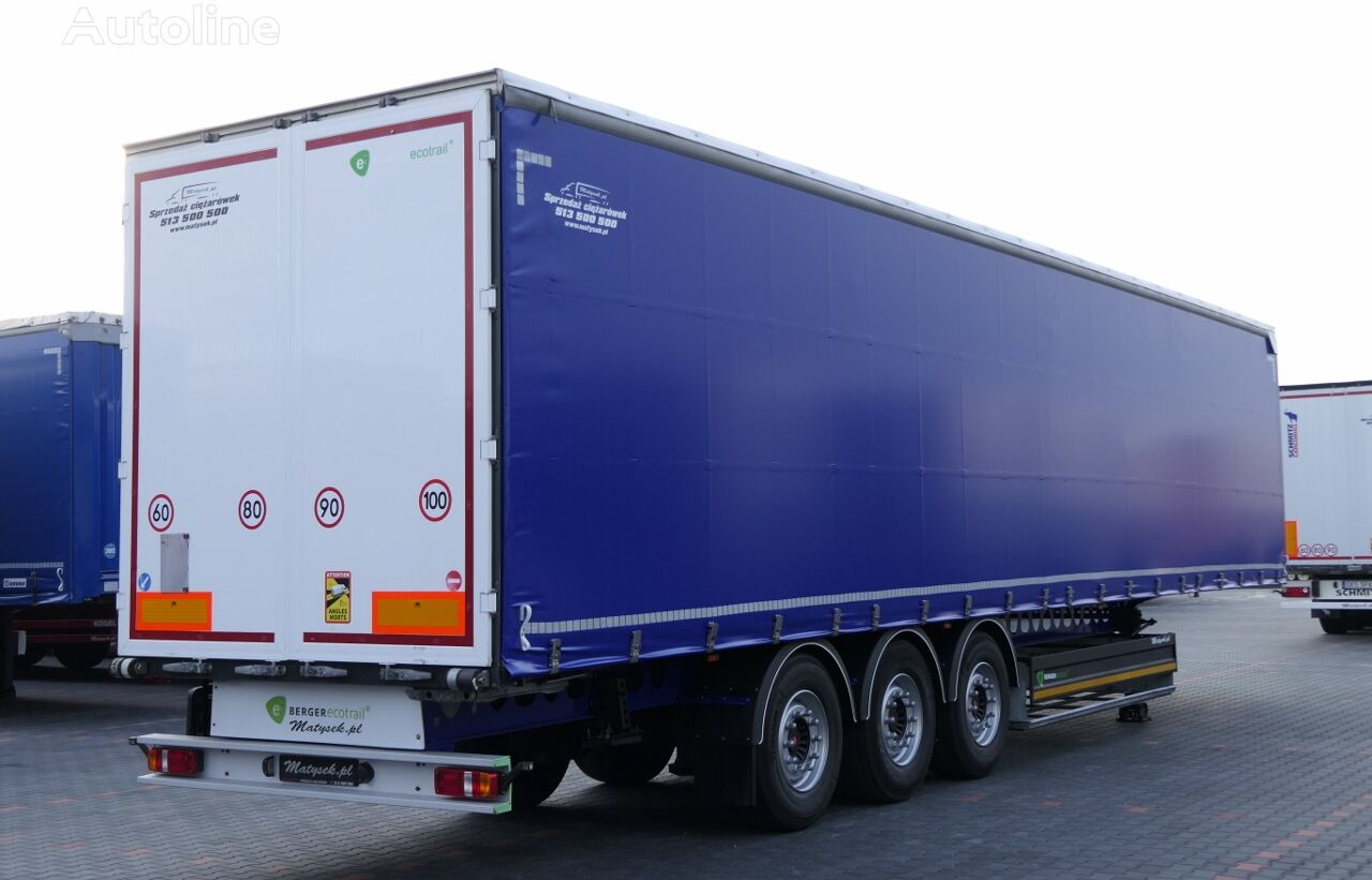 Berger ECOTRAIL / CURTAINSIDER / STANDARD / 5 000 KG !! / LIFTED AXLE / - Curtainsider semi-trailer: picture 5