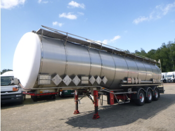 Tank semi-trailer for transportation of chemicals Burg Chemical tank inox 46 m3 / 4 comp: picture 1