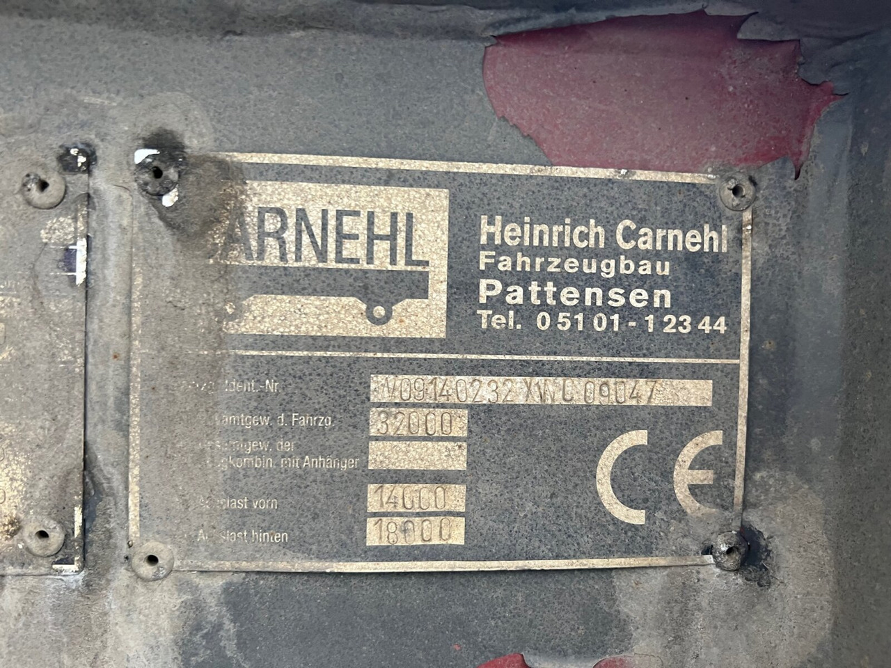 Carnehl 2-Achs Kippauflieger 2-Achs Kippauflieger, Stahlmulde ca. 22m³, E-Verdeck - Tipper semi-trailer: picture 3