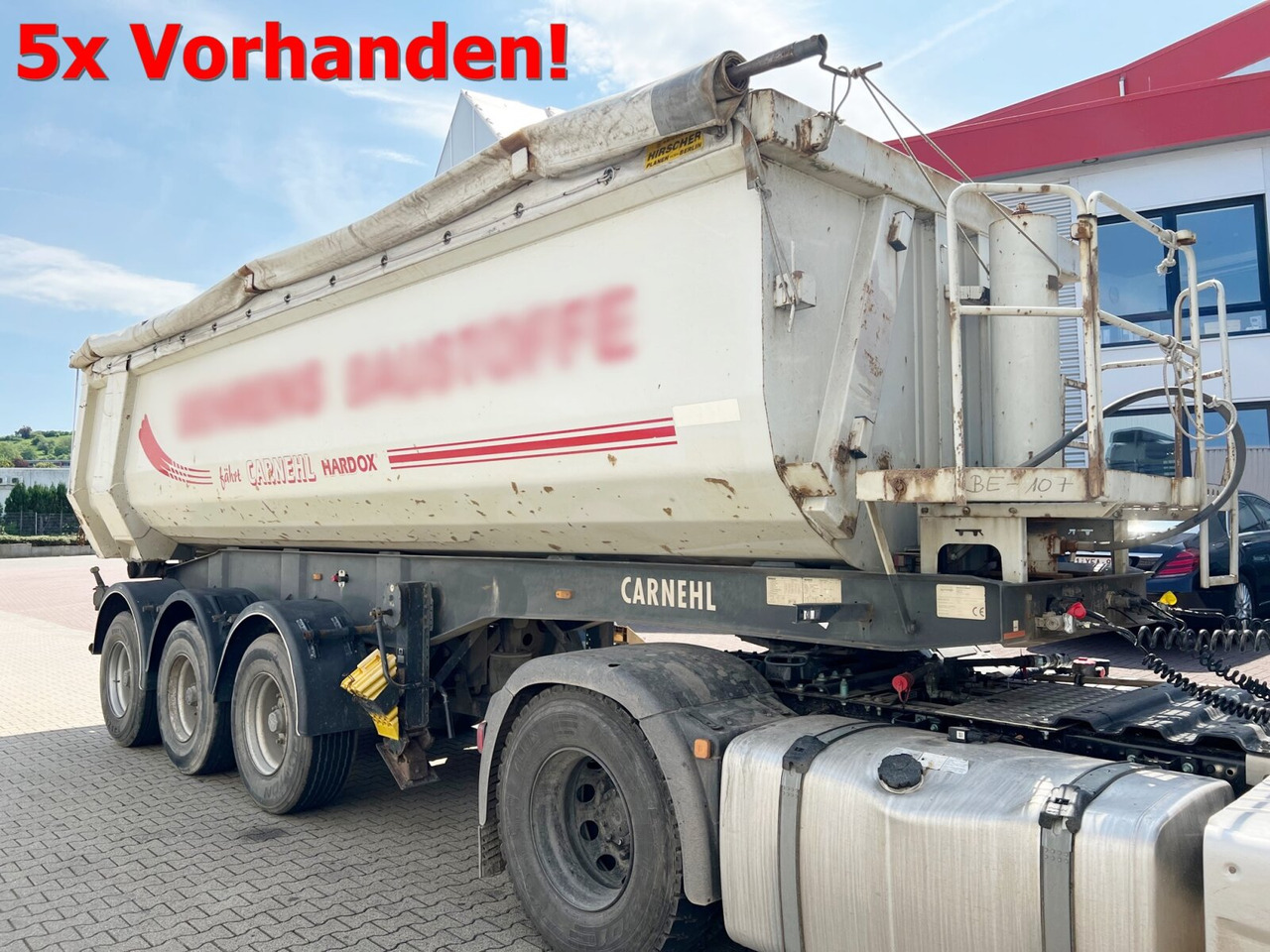 Carnehl CHKS/HH CHKS/HH, Stahlmulde ca. 26m³, Liftachse - Tipper semi-trailer: picture 1