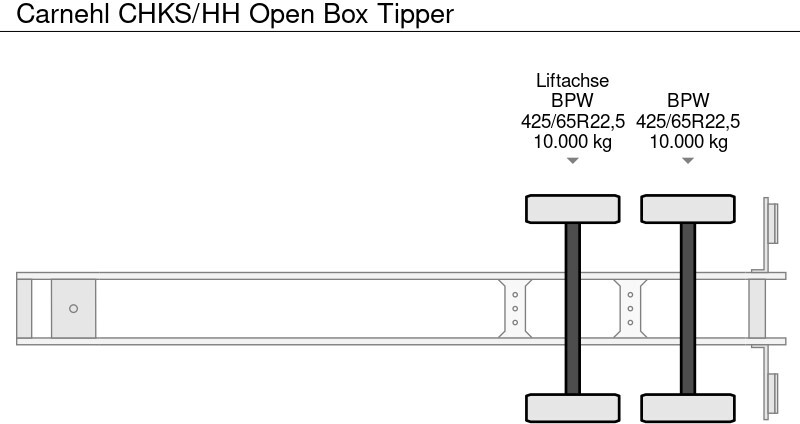 Tipper semi-trailer Carnehl CHKS/HH Open Box Tipper: picture 10