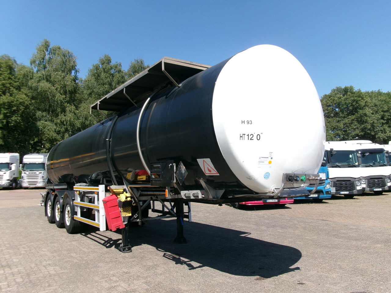 Clayton Bitumen tank inox 33 m3 / 1 comp + ADR - Tank semi-trailer: picture 2