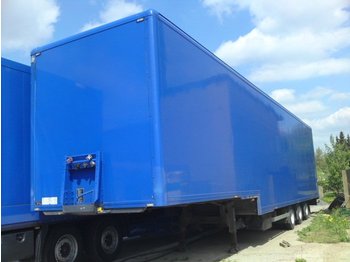 SOMMER SG 24-T Kleiderkoffer mit Kleider Stangen-Textil-Luft-ABS-3 Achse-Jumbo-Edel Stahl-Zwillingsbereift - Closed box semi-trailer