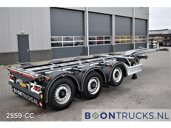 D-Tec FLEXITRAILER | 2x20-30-40-45ft HC * DISC BRAKES * 3x EXTENDABLE * APK 09-2023 - container transporter/ swap body semi-trailer