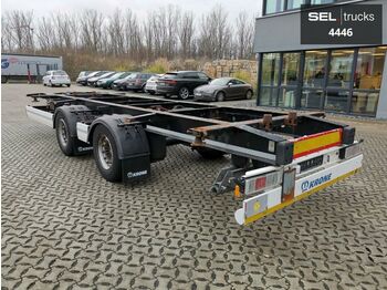 Container transporter/ swap body semi-trailer Krone ZZ / SAF Achsen / Tandem / 50 mm