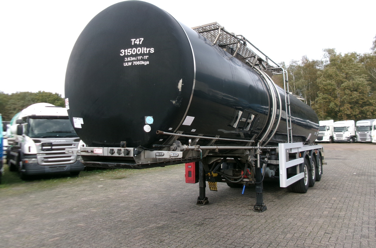 Crossland Bitumen tank inox 33 m3 / 1 comp + compressor + ADR L4BN - Tank semi-trailer: picture 1