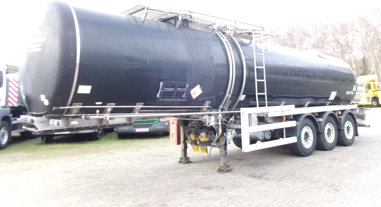Crossland Bitumen tank inox 33 m3 / 1 comp + compressor + steam heating - Tank semi-trailer: picture 1