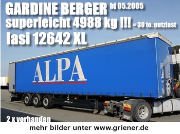  BERGER SAPL 24/ LASI XL / 4988 kg leergewicht !! - Curtainsider semi-trailer