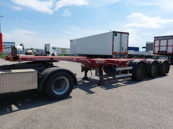 Container transporter/ Swap body semi-trailer D-Tec VCC-01 Containerchassi, Mittel-und Heckausschub, Liftachse,: picture 1