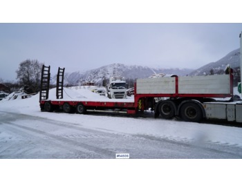 Damm 3 akslet maskinhenger - Low loader semi-trailer: picture 1