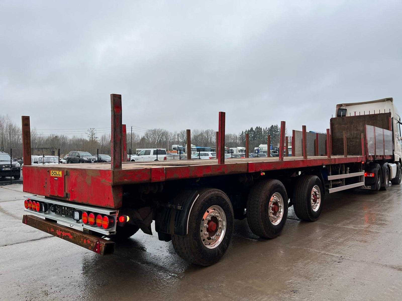 Doll 93 H STEERED AXLES / PLATFORM L=13463 / EXTENDABLE - Dropside/ Flatbed semi-trailer: picture 4