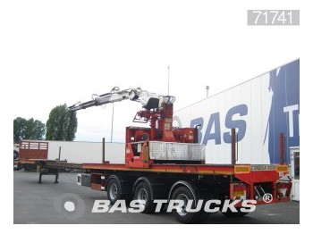 EKW 800cm Ausziehbar Kennis R-36 Rollerkraan 3-Lenka - Dropside/ Flatbed semi-trailer