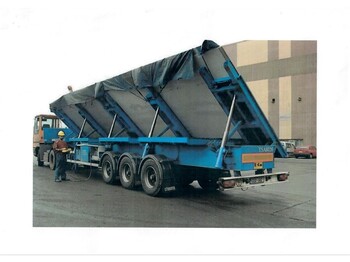 EKW Flat bed Steel Plate Carrying Trailer luchtgeveerd, laadvermogen 30 ton - Dropside/ Flatbed semi-trailer