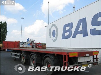 EKW Hardholz-Boden Liftachse 2-Lenkachsen RO-44T3AHG - Dropside/ Flatbed semi-trailer